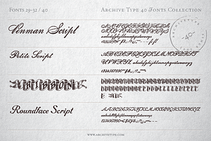 40 Archive Fonts Collection