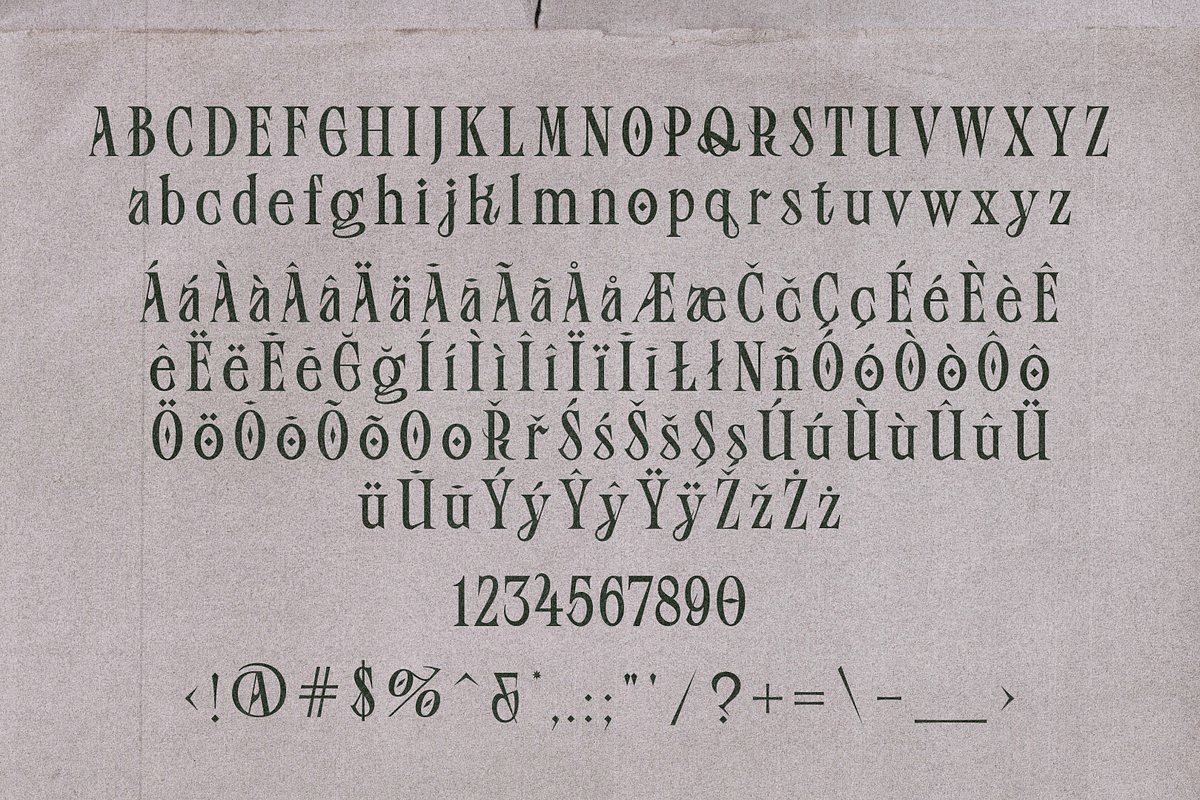 Baroness Beatrice by Want Studio, a Blackletter Font by Want Studio (Photo 3 of 6)