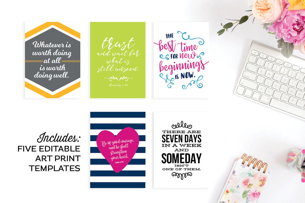 Premium Printable Template Bundle, a Stationery Template by Michelle Hickey Design (Photo 1 of 10)
