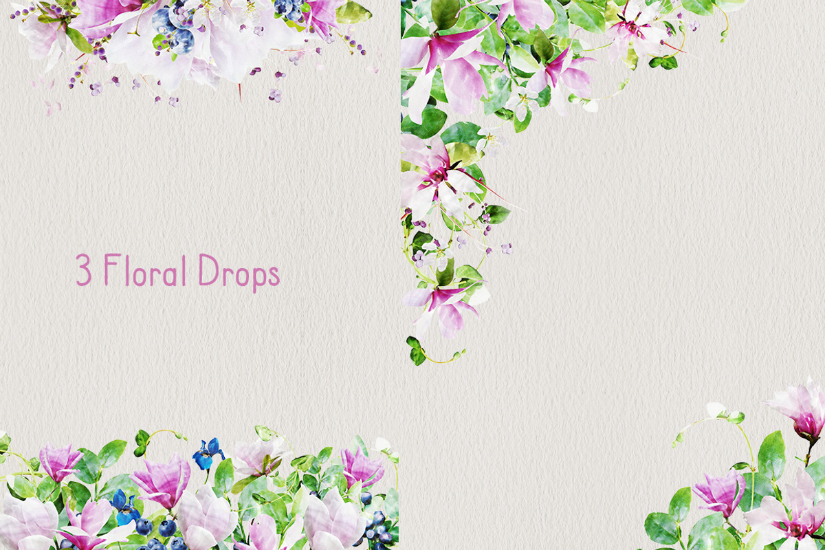Watercolor Flowers - Magnolias, a Graphic by TheSeventhDesire (Photo 4 of 7)