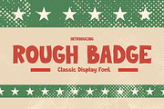 ROUGH BADGE – Classic Display Font, a Sans Serif Font by Pinisi ART (Thumbnail 1 of 2)