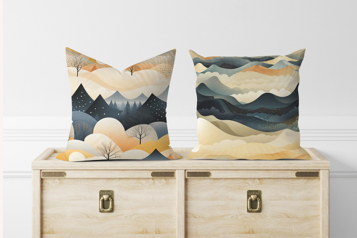 Mountain Motifs Seamless Patterns, a Pattern Graphic by PrintHaven Designs (Photo 4 of 12)