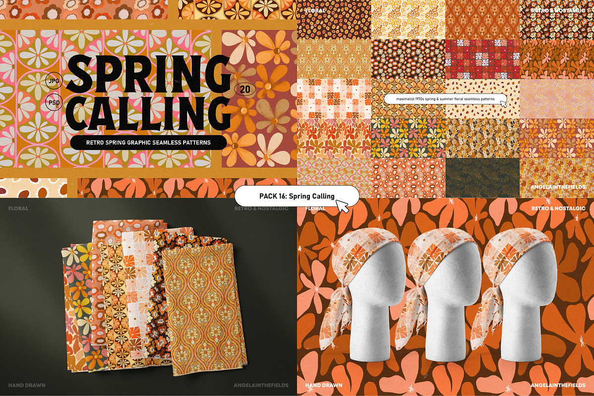 Retro Pattern Library 80% OFF, a Pattern Graphic by angelainthefields (Photo 18 of 25)