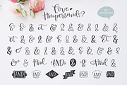 Roseroot Cottage Font Collection, a Script Font by Emily Spadoni (Thumbnail 9 of 20)