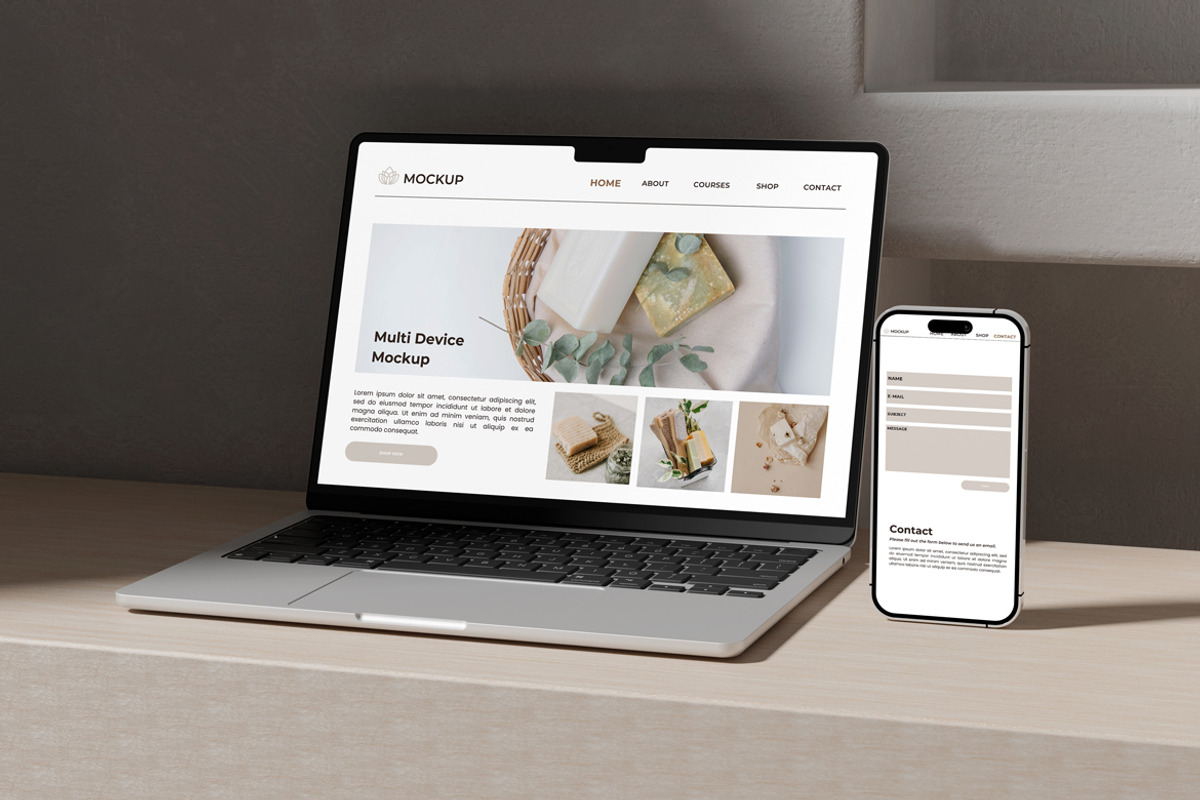 Multi Device Mockup, a Mac Mockup by Xelo Graph (Photo 4 of 5)