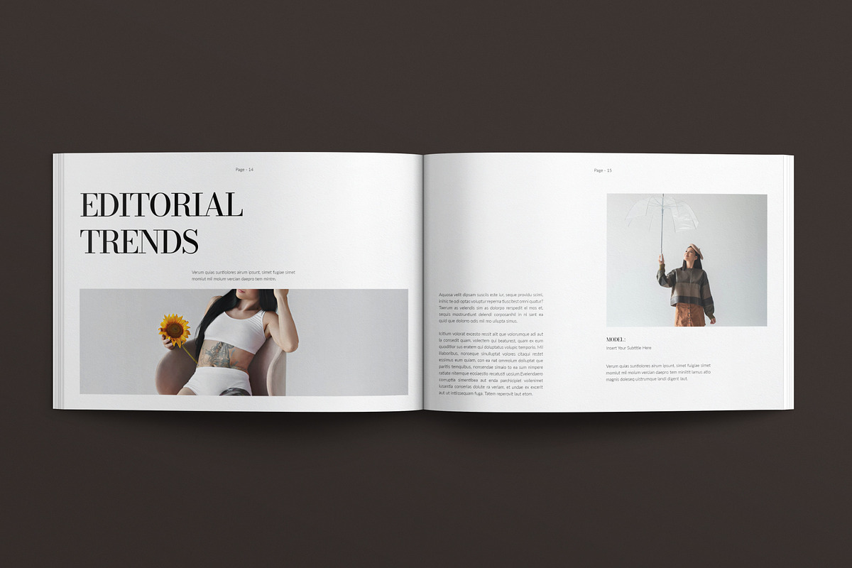 Digital LookBook Template Landscape, a Brochure Template by E-Type (Photo 6 of 7)