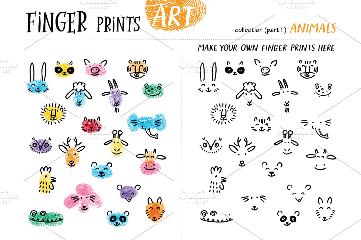 Finger prints ART, an Animal Illustration by Alena Razumova (Photo 9 of 14)