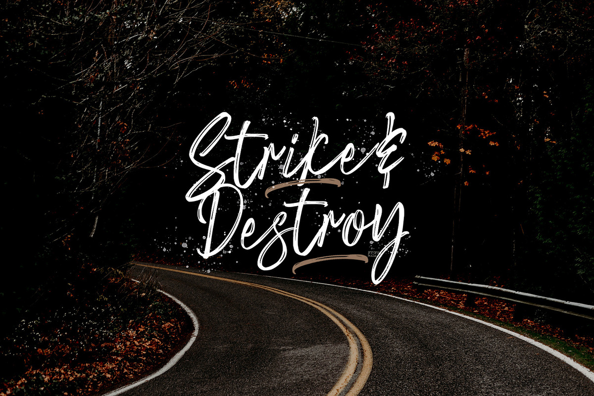 Sayodies - Handbrush Script Font, a Script Font by StringLabs (Photo 7 of 10)