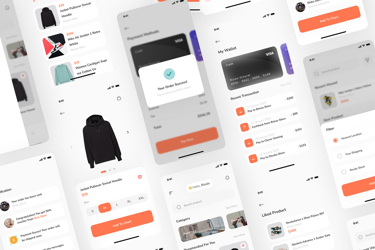 Nova - E commerence Mobile App Kit, an UI Kit Template by hellorizalahmadd (Photo 6 of 7)