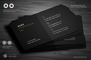 Minimal Individual Business Card, a Business Card Template by Galaxiya (Thumbnail 1 of 8)