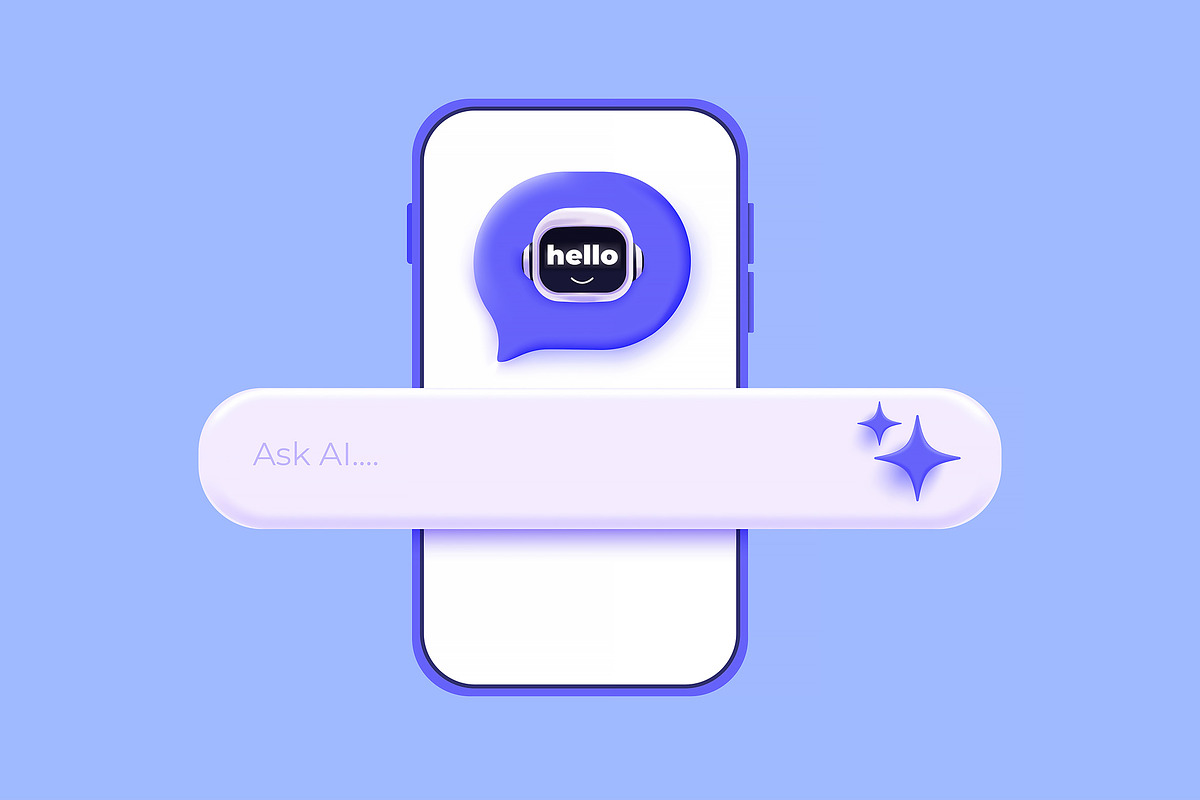 Modern 3d illustration of Ask Ai, an Object Graphic by Creative Graphics