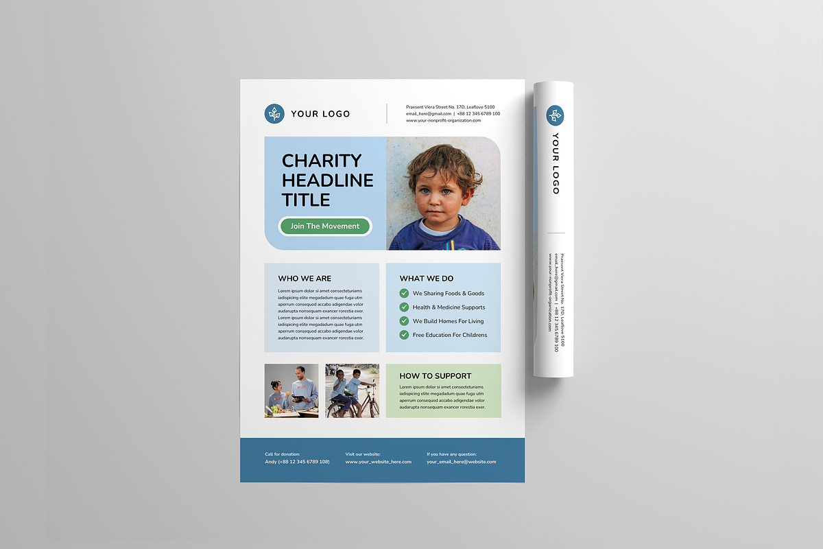 Charity Flyer, a Flyer Template by Leaflove (Photo 4 of 5)