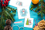 Cats&Dogs Winter Set, an Animal Illustration by Nina's Illustration Shop (Thumbnail 4 of 6)