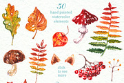 Watercolor Collection Fall Forest, an Illustration by AnnieDove (Thumbnail 5 of 8)