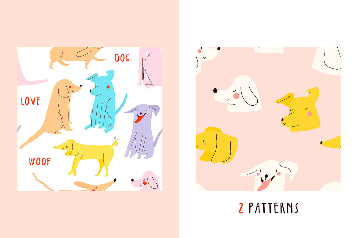 Funky Dogs, an Animal Illustration by iliveinoctober (Photo 3 of 9)