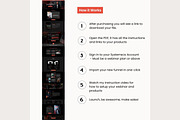 Systeme Dark Red Evergreen Webinar, a Landing Page Template by Hayley's Digital Hub (Thumbnail 10 of 10)