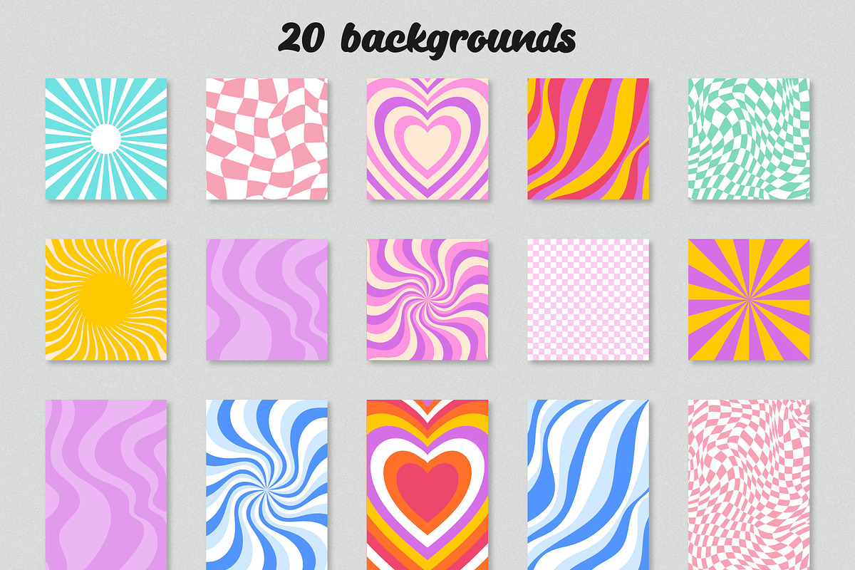 The 90s. Cliparts, cards, patterns, an Object Illustration by Valeria Soloveva (Photo 9 of 23)