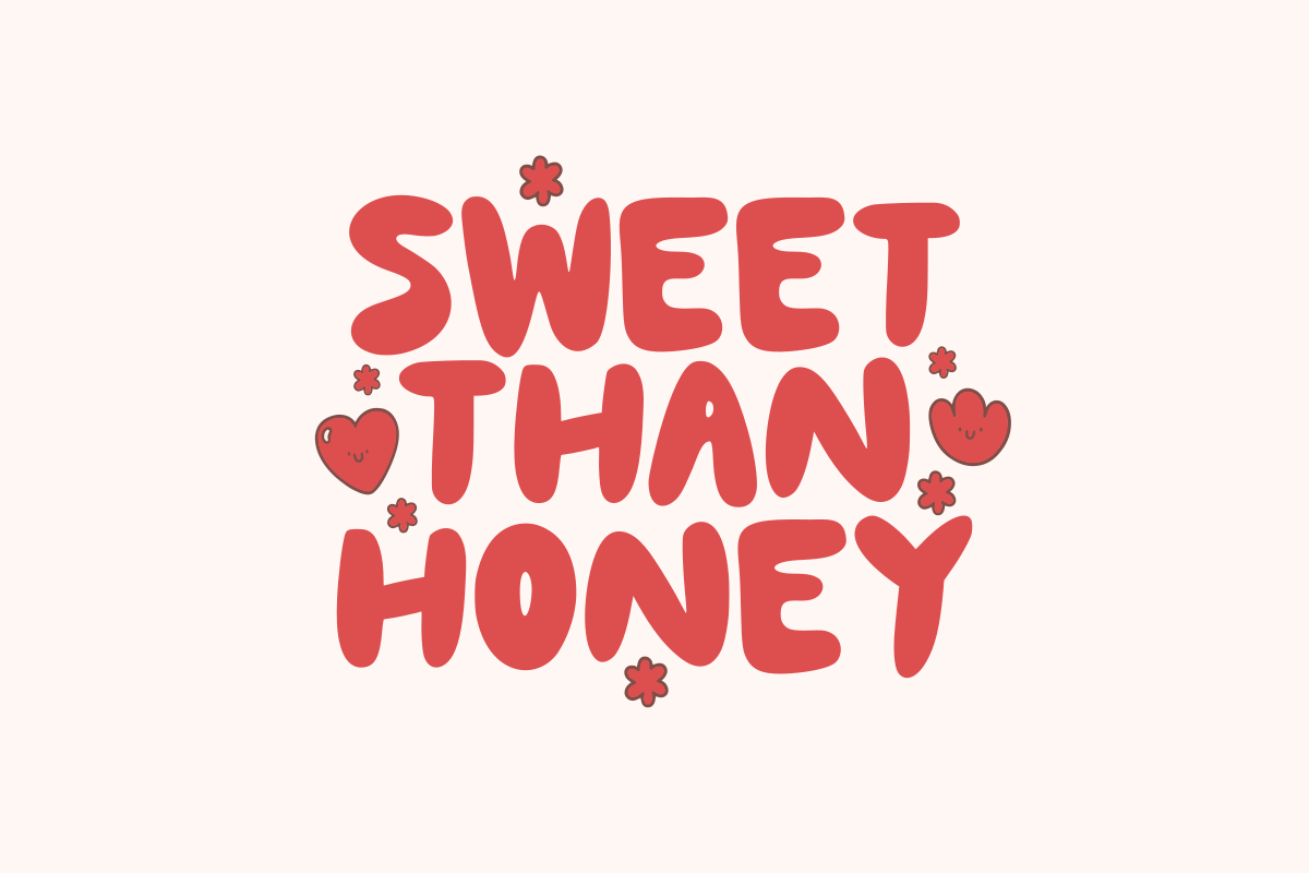 Lovely Heart - Playful Bubble Font, a Handwritten Font by SaktiAvellin (Photo 4 of 6)