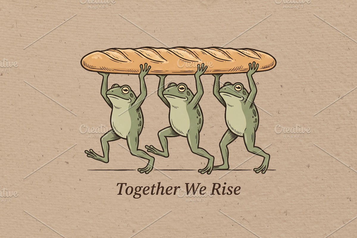 Together we rise illustration, an Animal Illustration by Vectorlina (Photo 1 of 4)