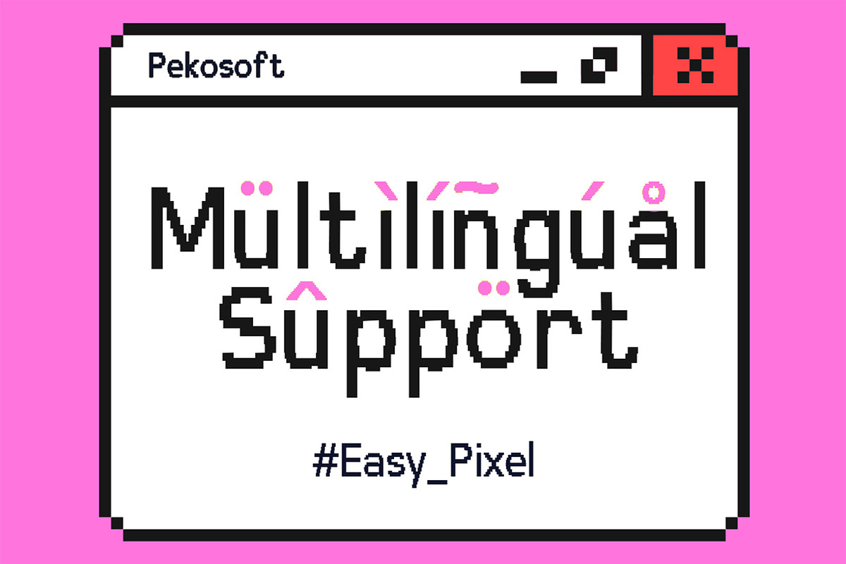 Easy Pixel - Modern Pixel Font, a Sans Serif Font by Pekotype (Photo 4 of 12)