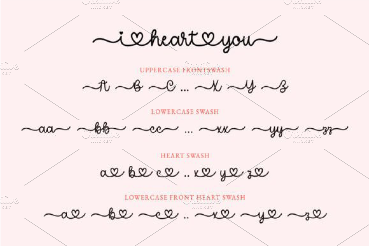 I Heart You Font, a Handwritten Font by Design Station (Photo 5 of 9)