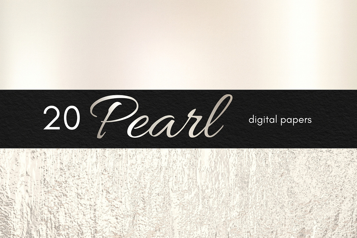 Pearl Digital Paper, Ivory Gradient, a Background Graphic by Business Chic (Photo 2 of 6)