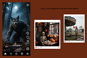 Halloween Stock Photo Bundle, a Beauty & Fashion Photo by MarkoPresets (Thumbnail 7 of 7)