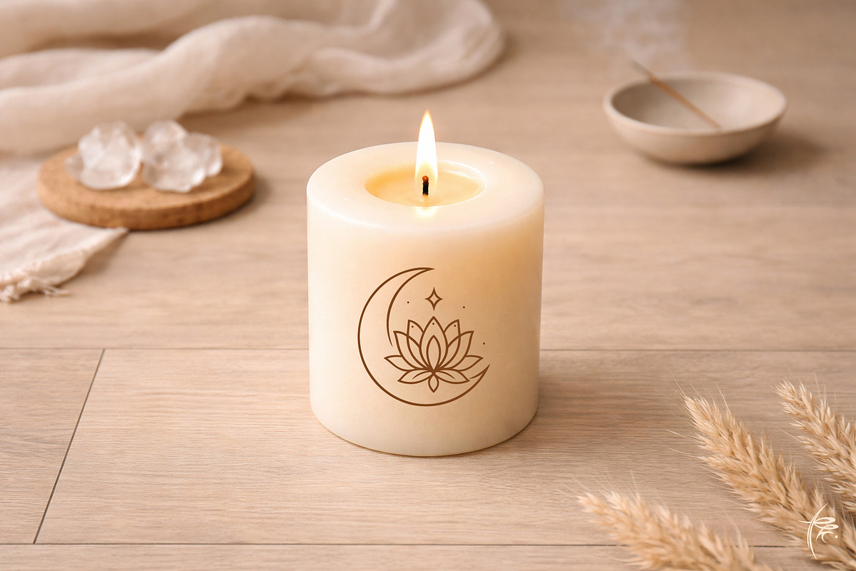 Mystic Lotus & Moon Ornaments, an Object Graphic by Christine Krahl (Photo 8 of 16)