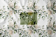 Watercolor winter floral clipart, a Seasonal Illustration by MariGraphic boutique (Thumbnail 8 of 9)