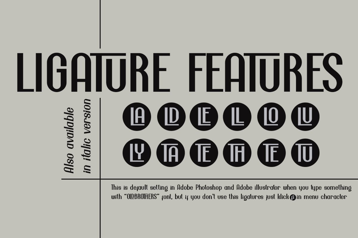 Oldbrothers Condense Sans, a Sans Serif Font by Haksen (Photo 10 of 12)
