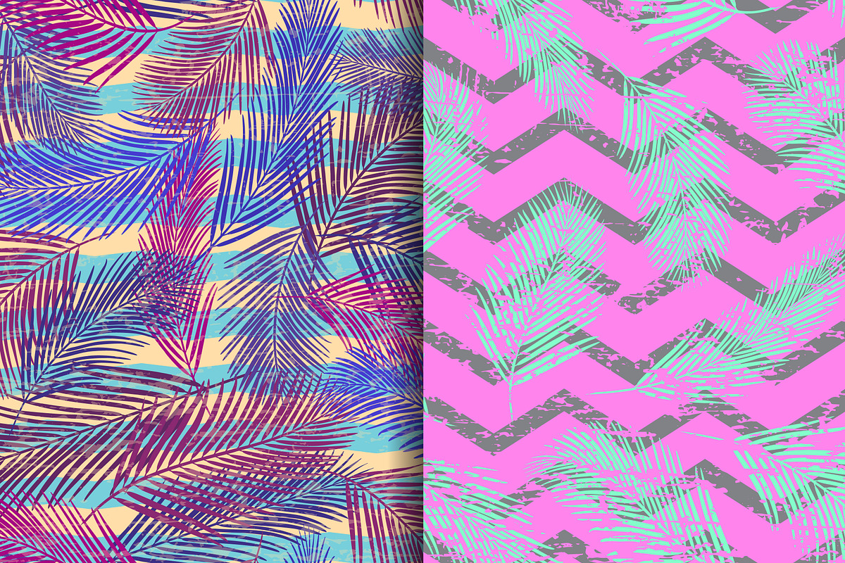Palm leaves, a Pattern Graphic by Alla_Ri_Shop (Photo 2 of 6)