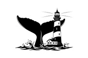 Whale Tail Lighthouse Bundle, an Object Illustration by yasushie (Thumbnail 4 of 31)