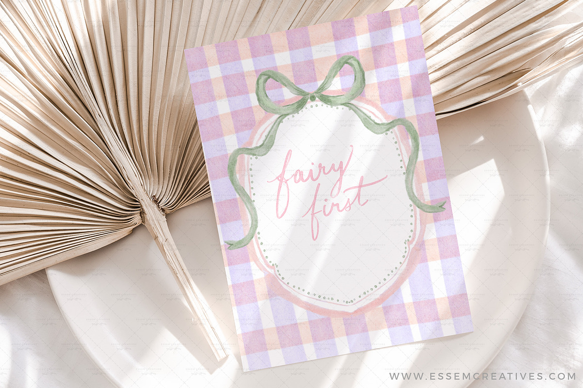 Fairy Garden Birthday Clipart, a Background Graphic by Essem Creatives (Photo 6 of 7)