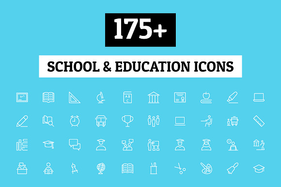 175 School And Education Icons