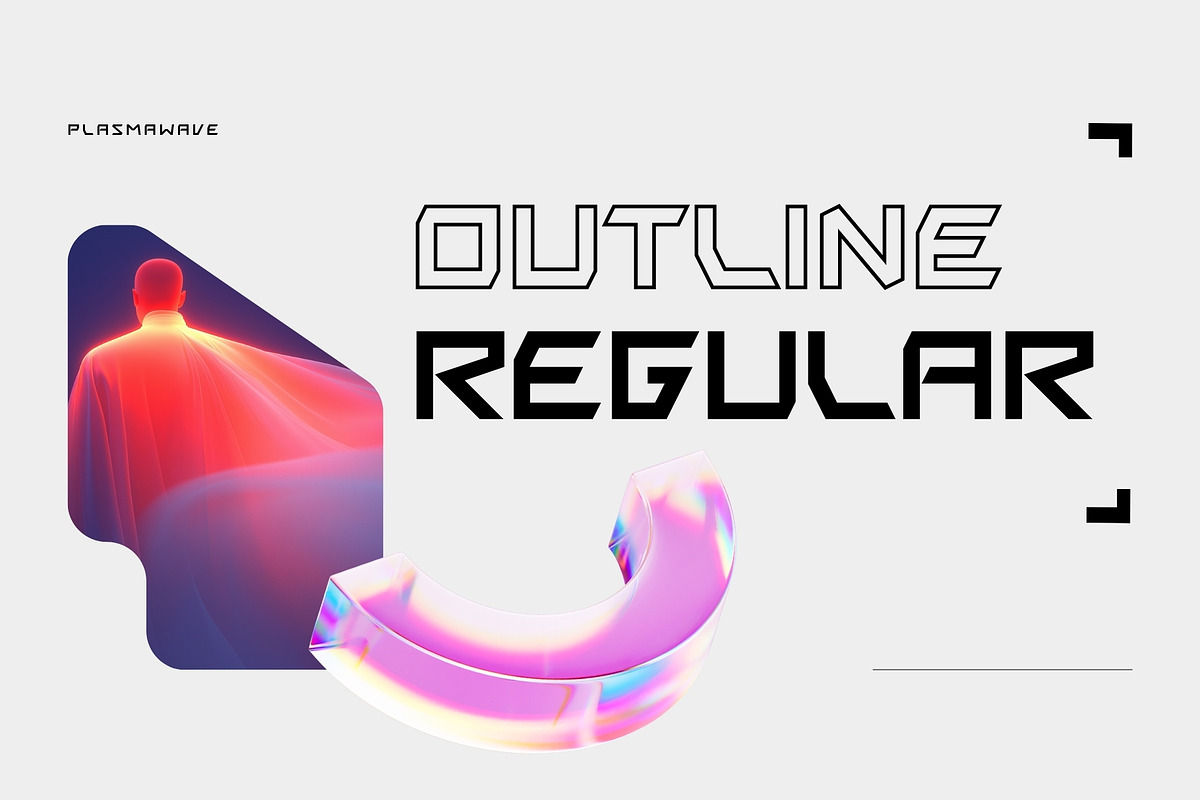 Plasmawave - Futuristic Typeface, a Sans Serif Font by HipFonts (Photo 2 of 9)