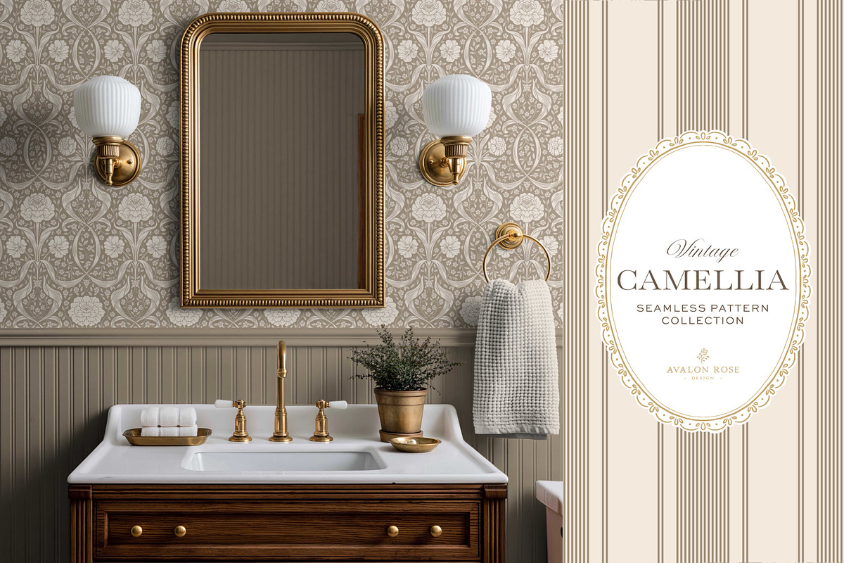 Arts & Crafts Floral Pattern Beige, a Pattern Graphic by Eclectic Anthology (Photo 7 of 10)