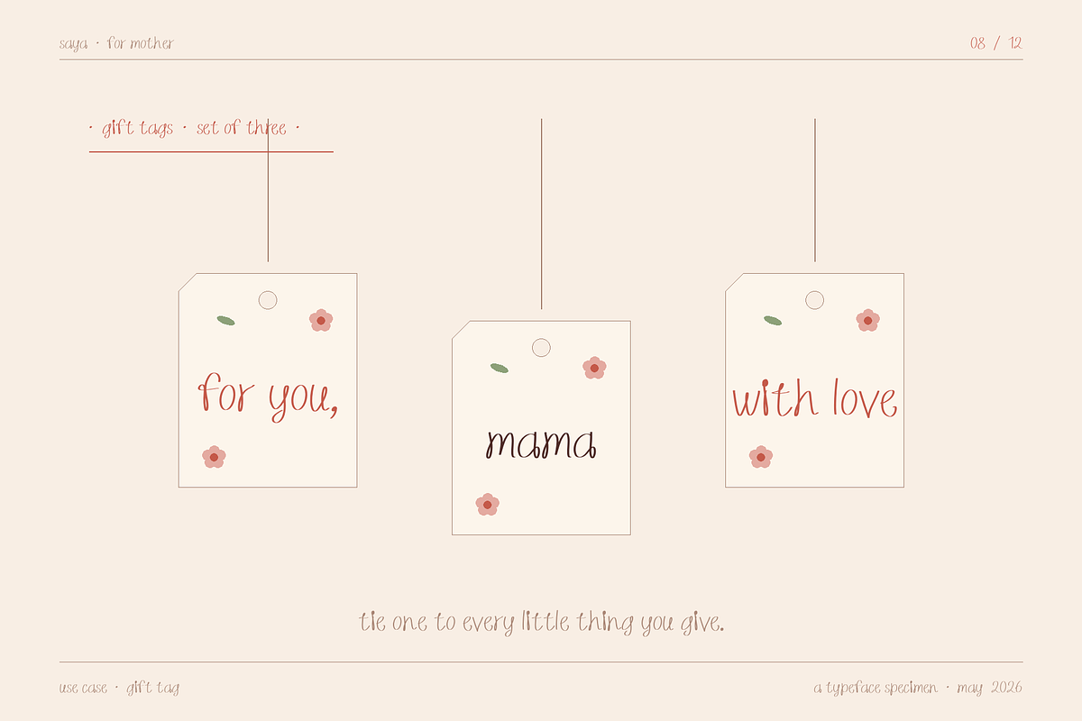 Saya — A Script for Tender Moments, a Handwritten Font by Lettra Studio (Photo 12 of 19)