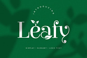 Leafy Logo Font, a Font by Kreativ Space (Thumbnail 1 of 4)