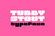 Tubby Stout - Big and Bold Typeface, a Sans Serif Font by HipFonts (Thumbnail 1 of 8)