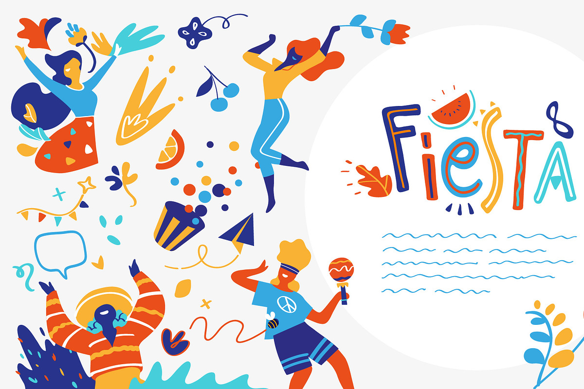 Fiesta Forever, a Person Illustration by Hurcastock! (Photo 11 of 14)