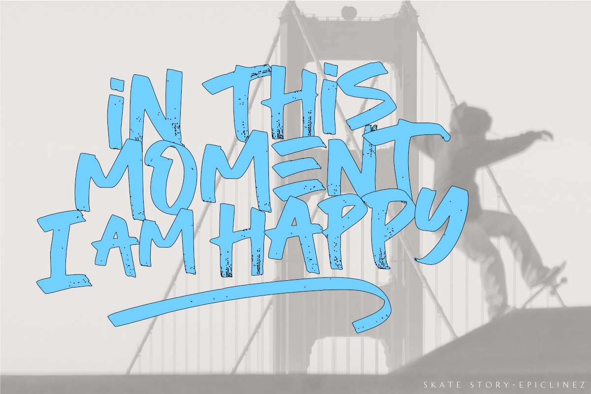 Skate Story, a Font by Epiclinez (Photo 4 of 6)