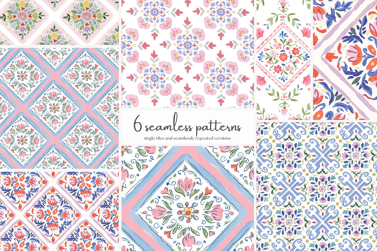 scandinavian folk art patterns, a Pattern Graphic by Patishop Art (Photo 1 of 9)