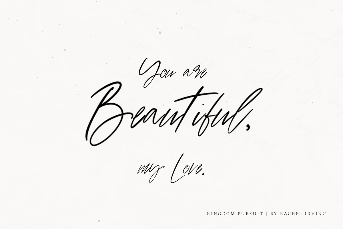 Kingdom Pursuit | Script Font preview 7