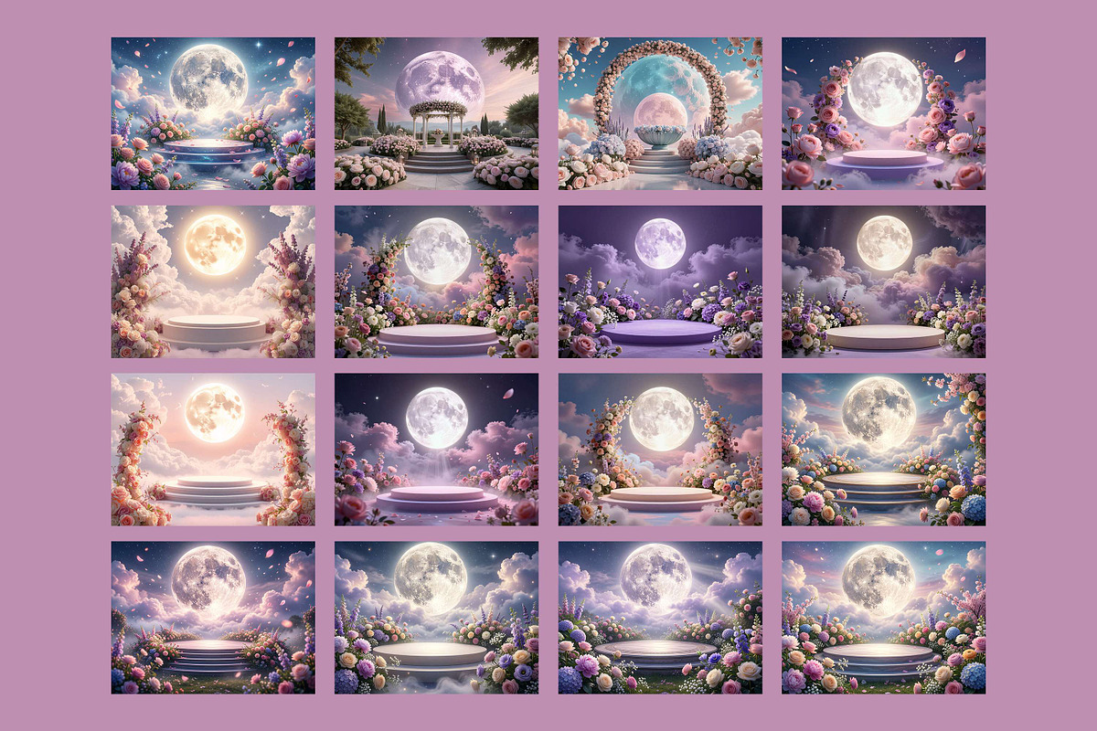 Moonlight Maternity Digital Backdrop, a Background Graphic by 3Motional (Photo 8 of 9)