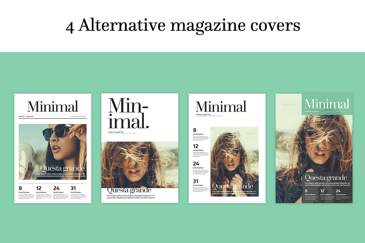 Minimal Magazine, a Magazine Template by CRS Design