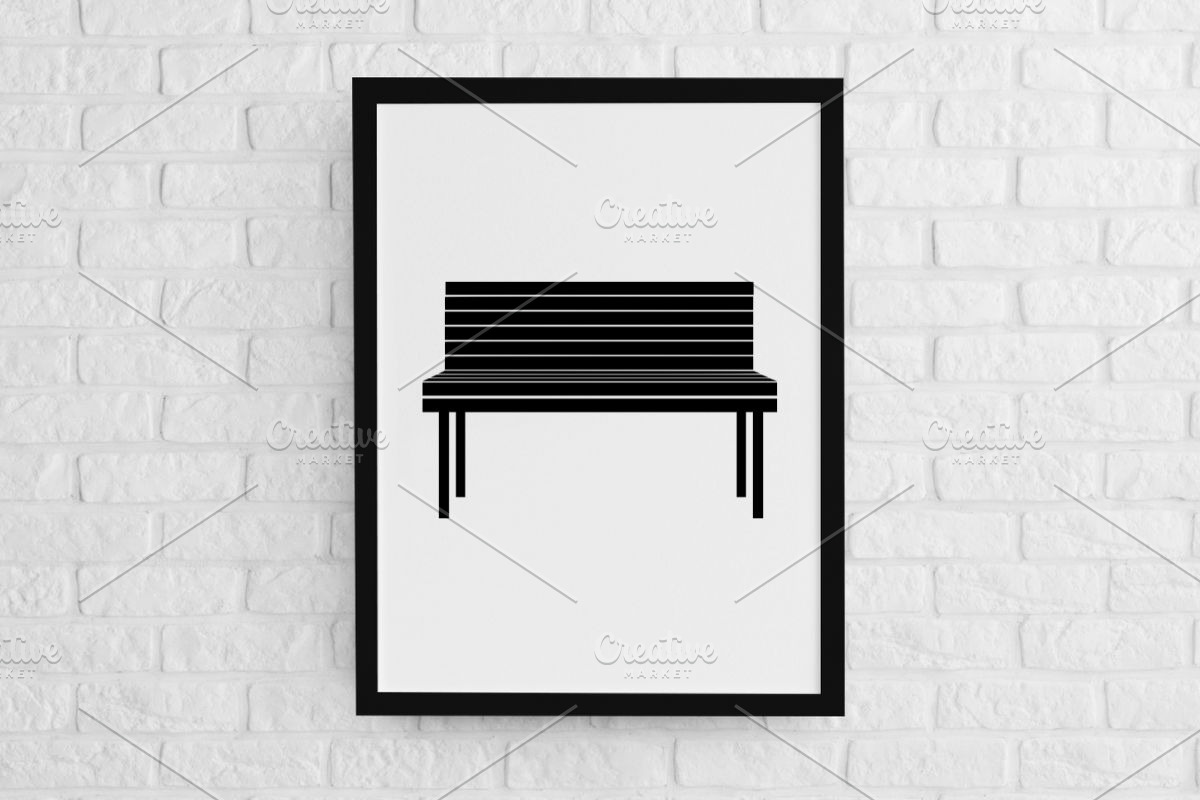 Bench Silhouette SVG, an Object Illustration by newminddesign (Photo 2 of 3)