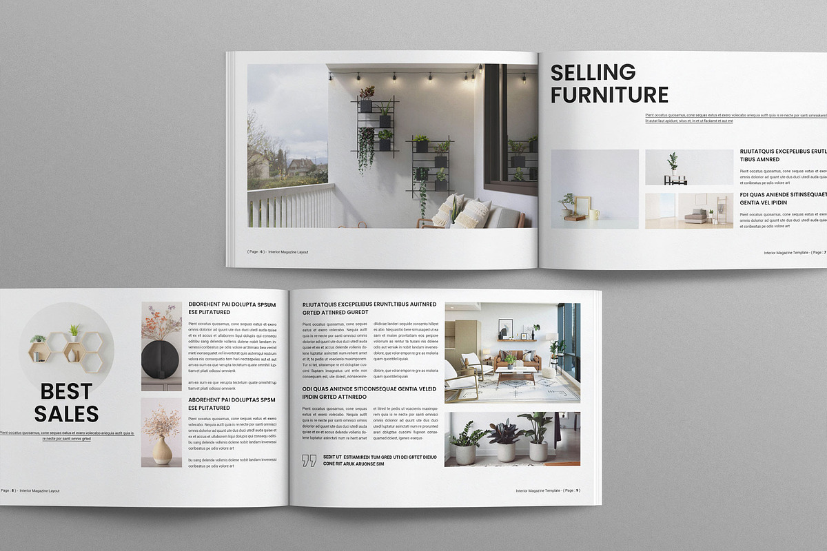 Interior Magazine Layout Landscape preview 4