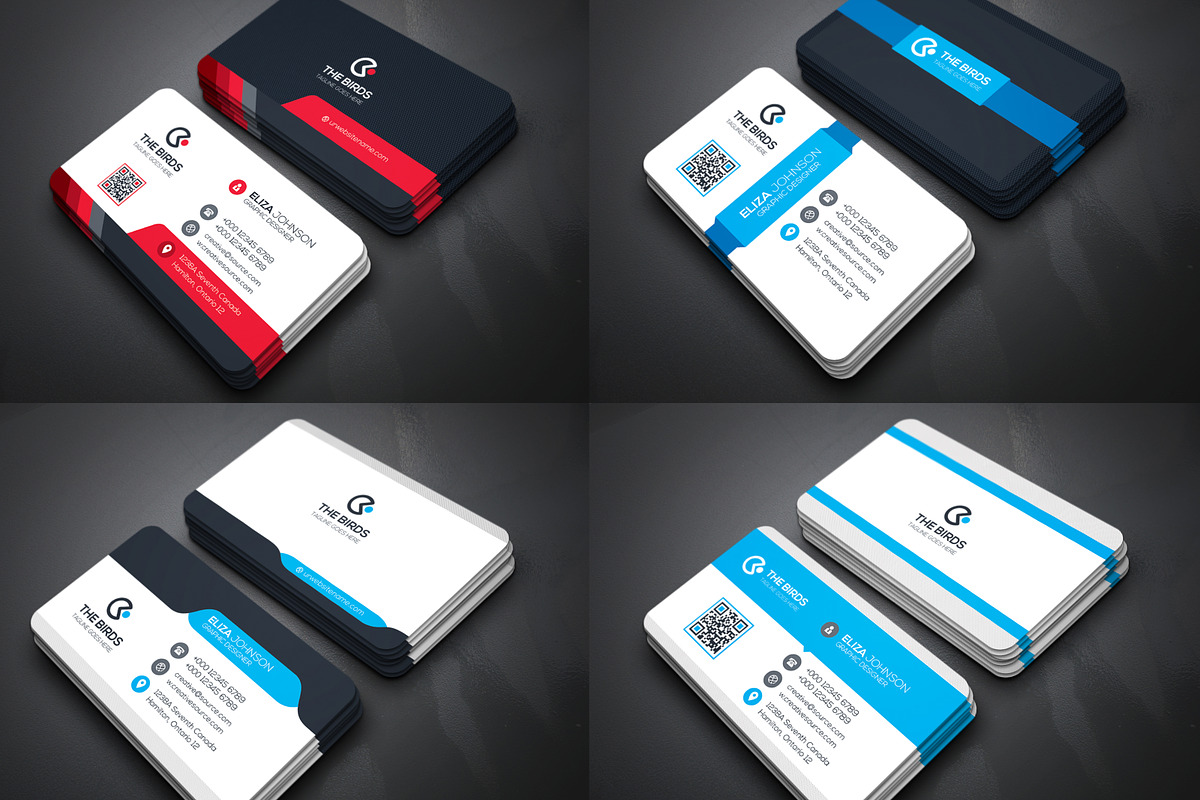 100 Business Cards Bundle, a Business Card Template by Genereux Art (Photo 4 of 11)