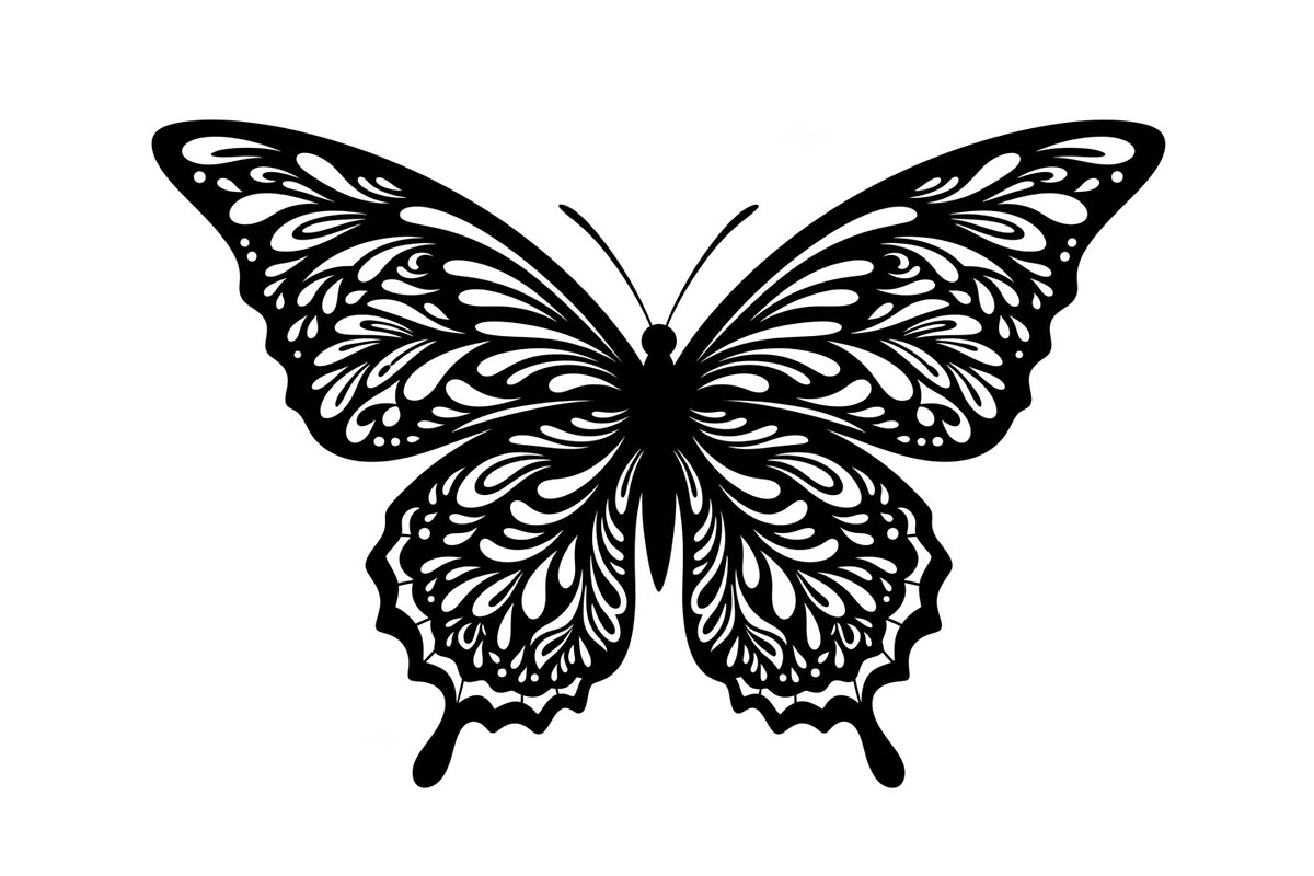 Butterfly Floral Vintage Frame Bundl, an Illustration by Creativeshirt (Photo 29 of 51)
