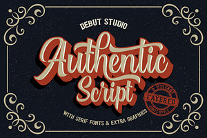 Authentic // Layered Fonts